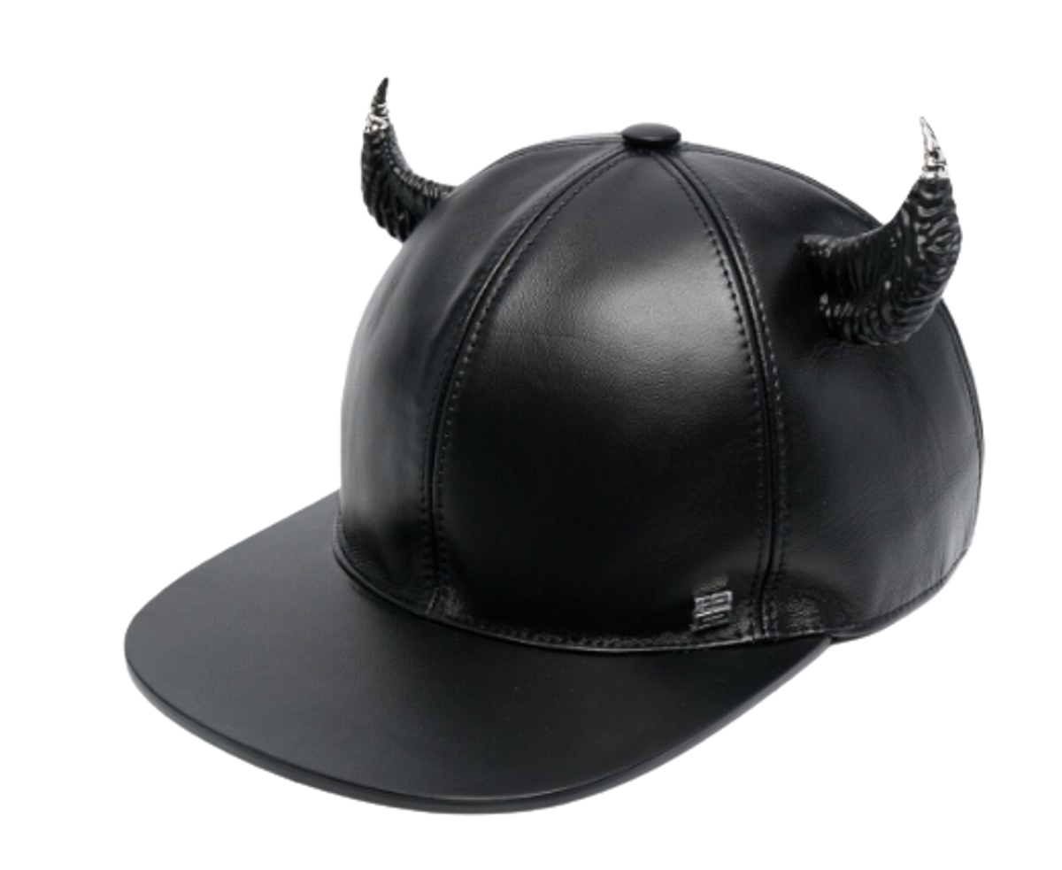 Givenchy Leather Horn Detail Baseball Cap | WHAT’S ON THE STAR?