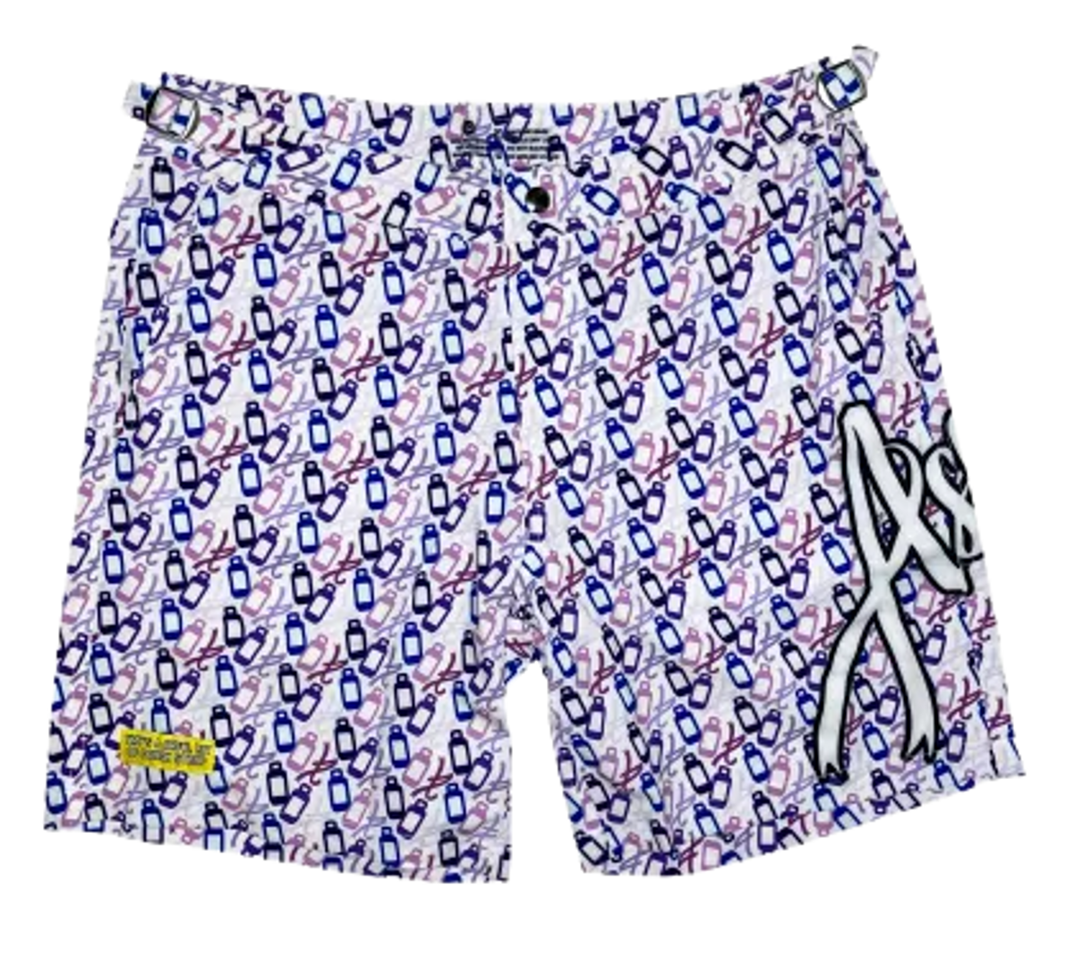 Asaali × Awful Lot of Cough Syrup Purple Swim Trunks Shorts