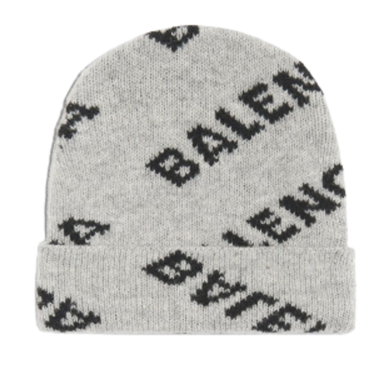 Balenciaga Jacquard Logo Grey Beanie
