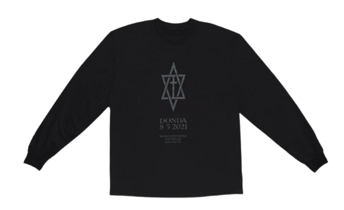Kanye West Merch Donda Black Long Sleeve