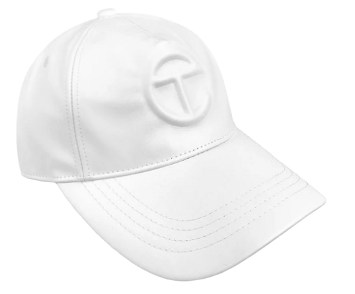 Telfar White Beanie with Black Logo Telfar NYC Thermal Sherpa Beanie - Black main image 2