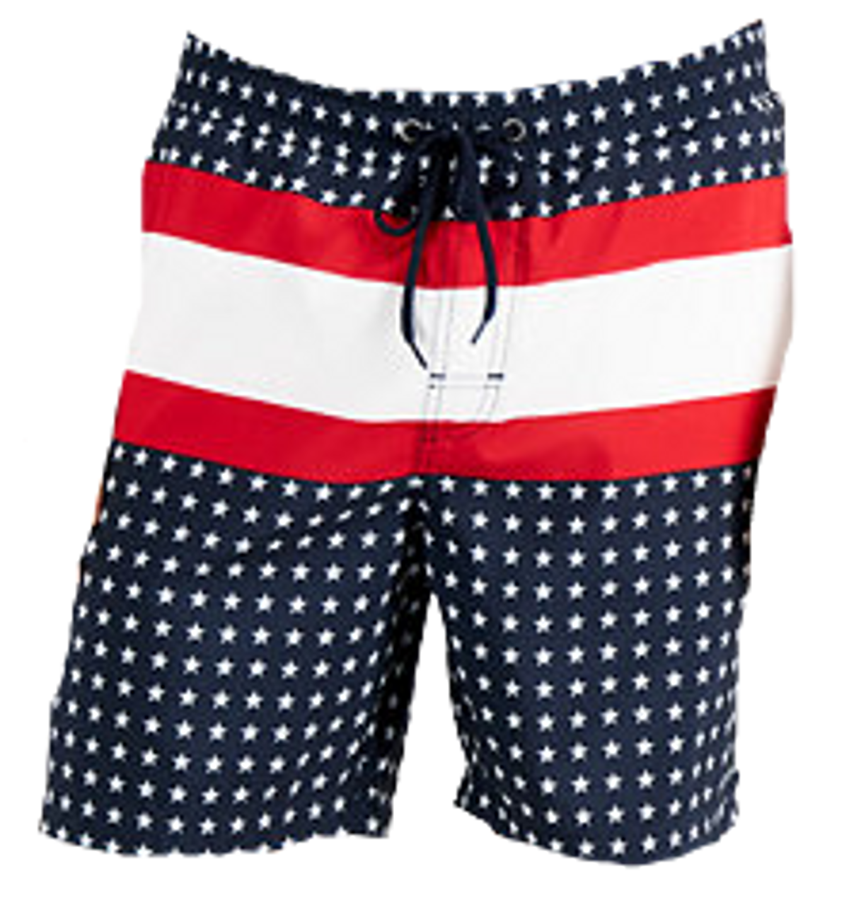 Macys Quick Dry Colorblocked Stars & Stripes Swim Trunks Shorts