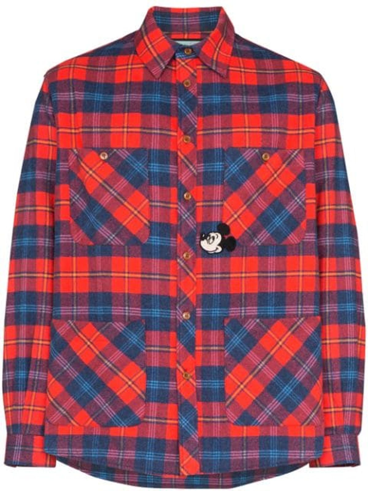 Gucci × Disney Mickey Mouse Check Shirt