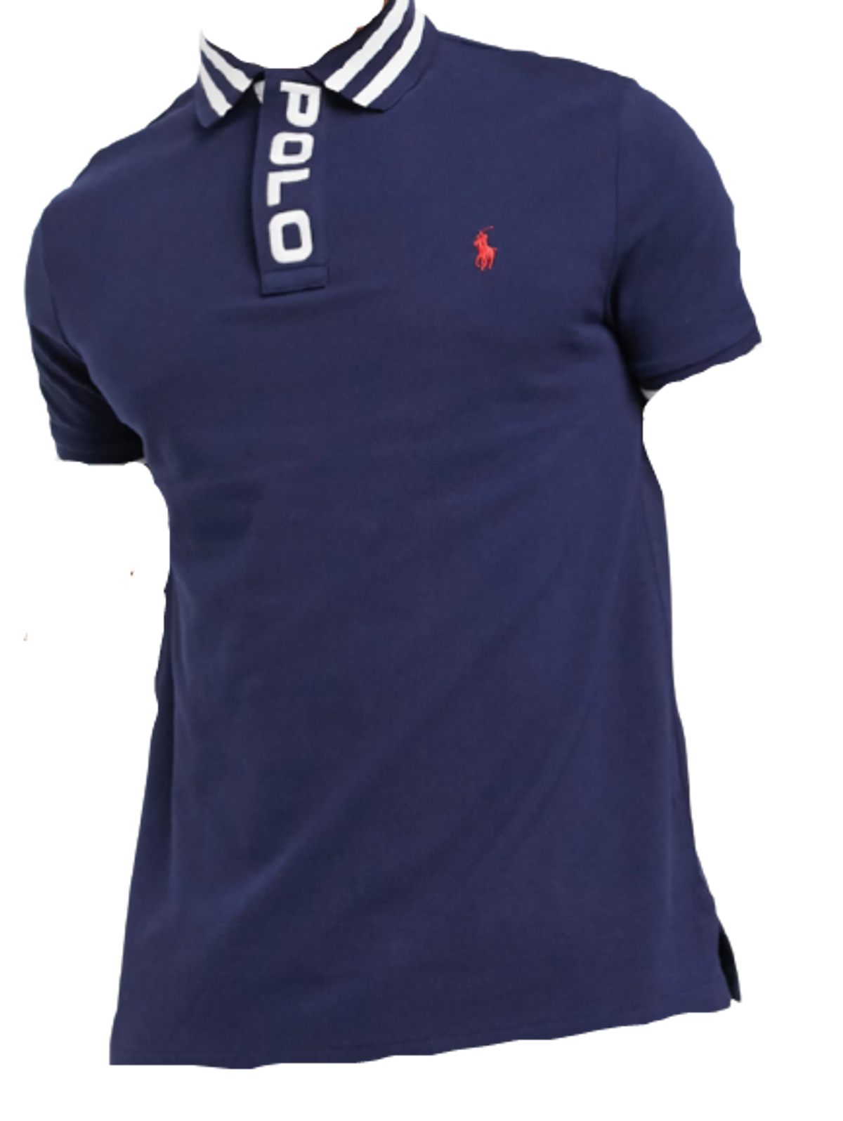 Ralph Lauren Logo Placket Tipped Collar Polo Shirt
