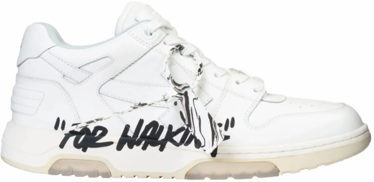 Off-White OOO Low Tops For Walking White Black Sneakers