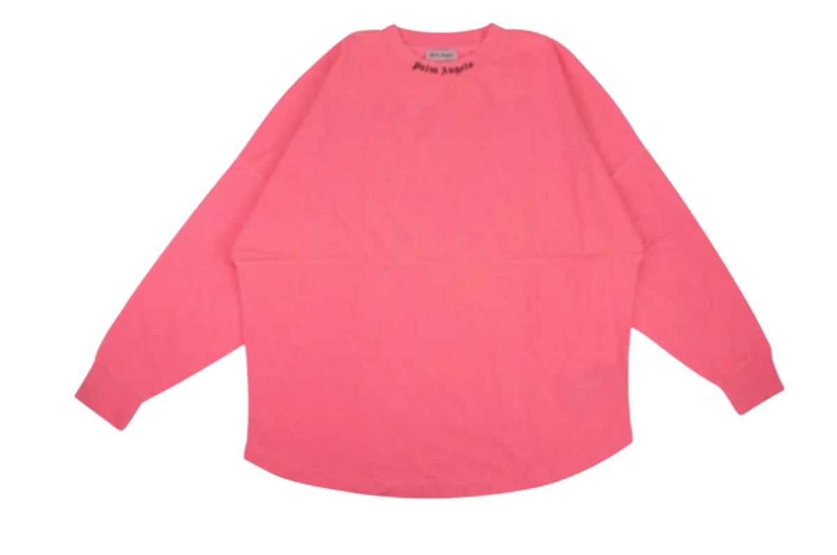 Palm Angels Pink Logo Oversized Sweatshirt