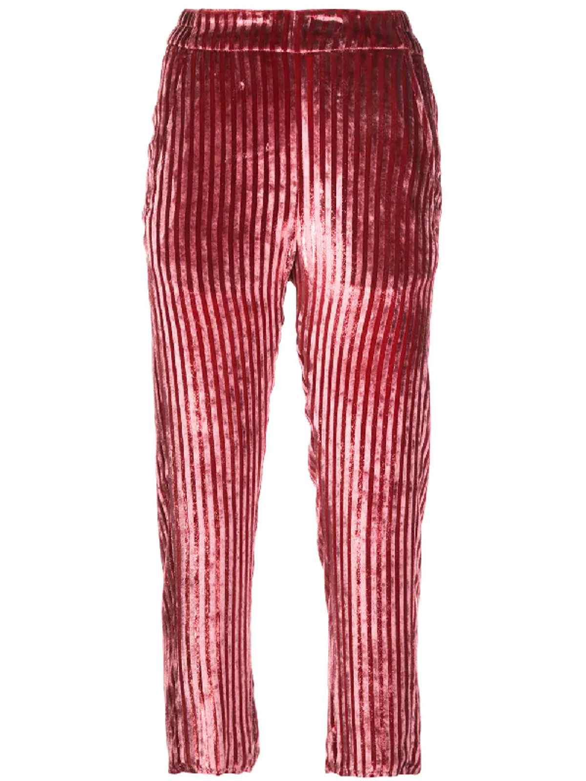 Ann Demeulemeester Cropped Corduroy Pink Trousers