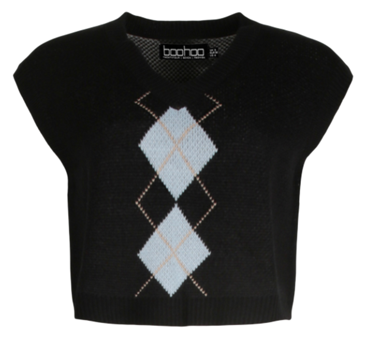 BooHoo × Madison Beer Merch Boxy Crop Vest Sweater