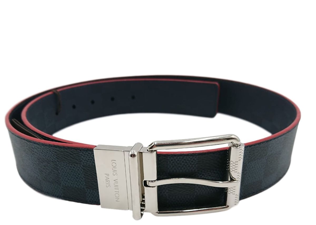 Louis Vuitton Reversible Belt Damier Cobalt