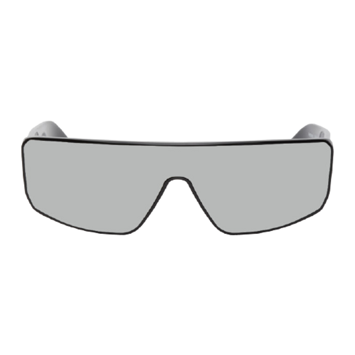Rick Owens Black Silver Performa Sunglasses