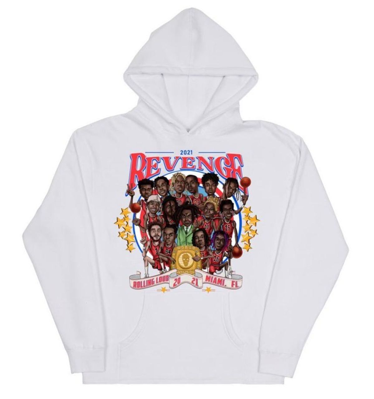 REVENGE Rolling Loud White Hoodie