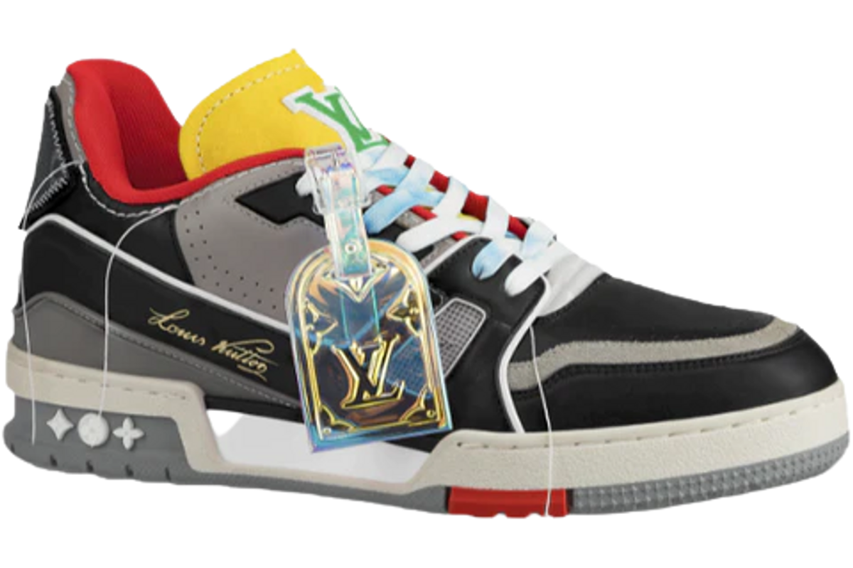 Louis Vuitton Trainer Red Black Sneakers