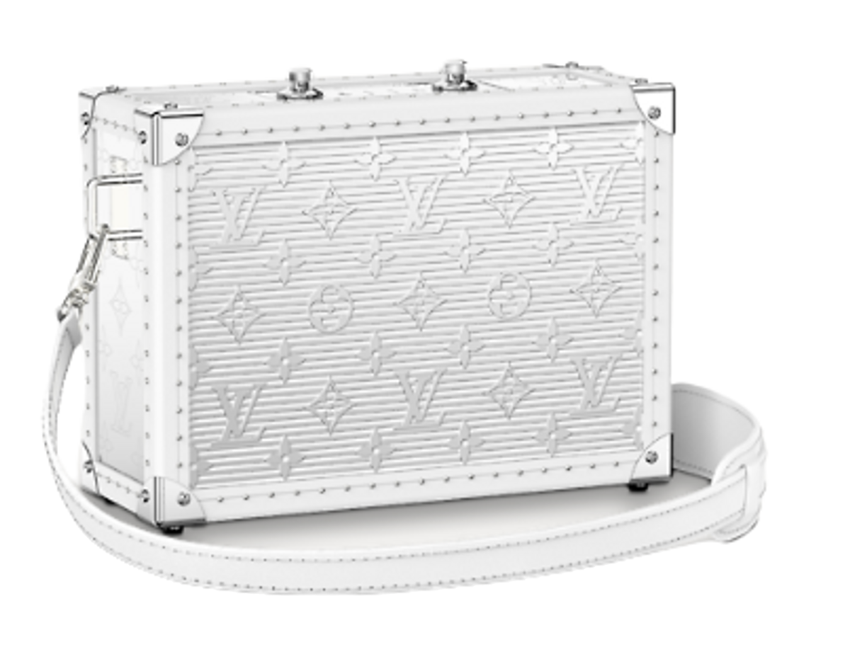 Louis Vuitton Speaker Trunk White Bag