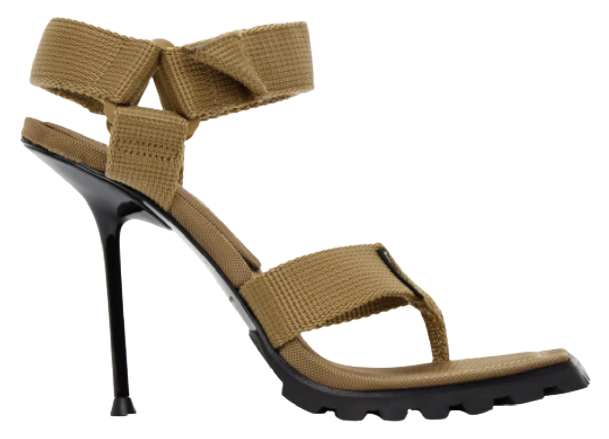 Alexander Wang Tan Julie Lugged Heeled Sandals