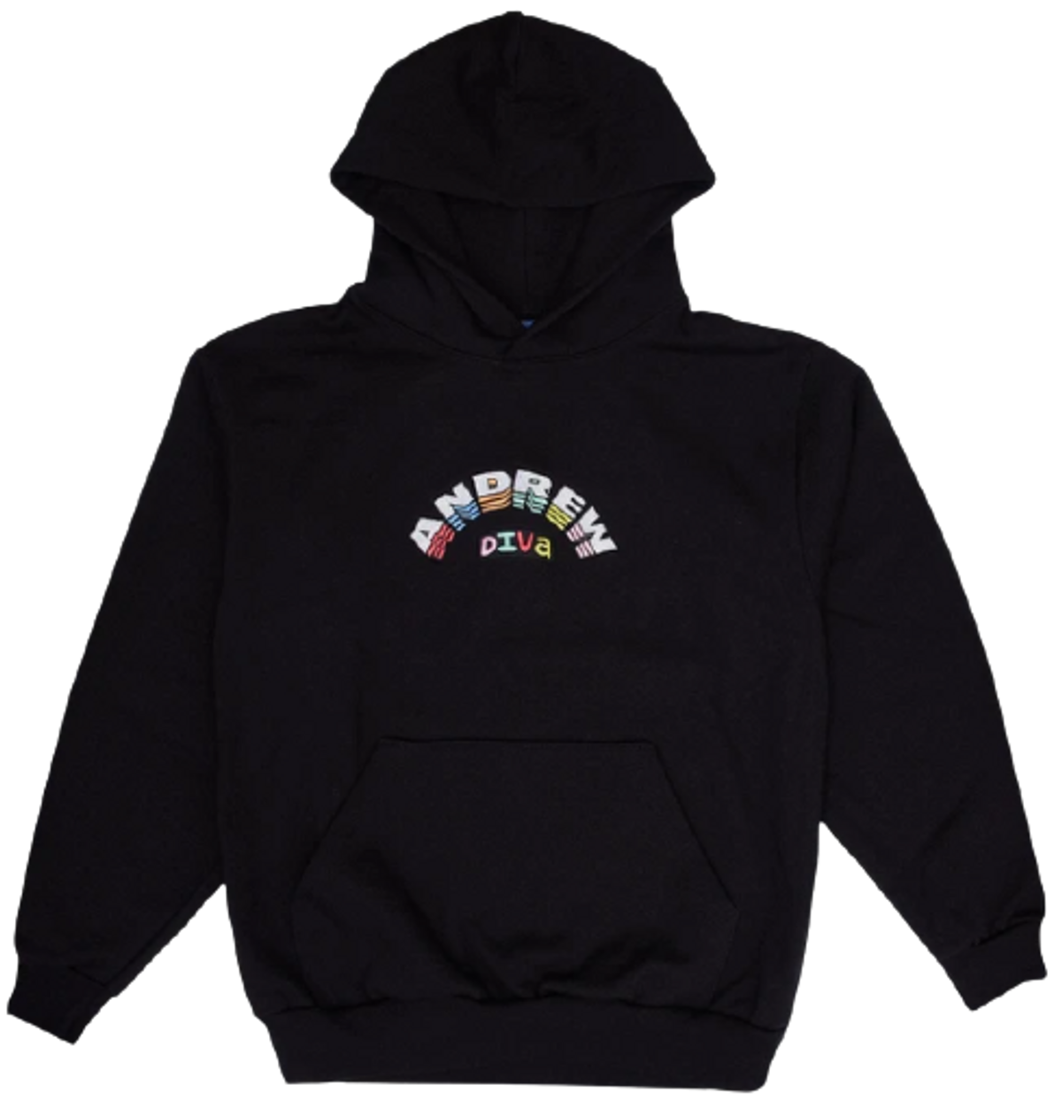 Diva In The USA × Andrew Down Town Black Hoodie
