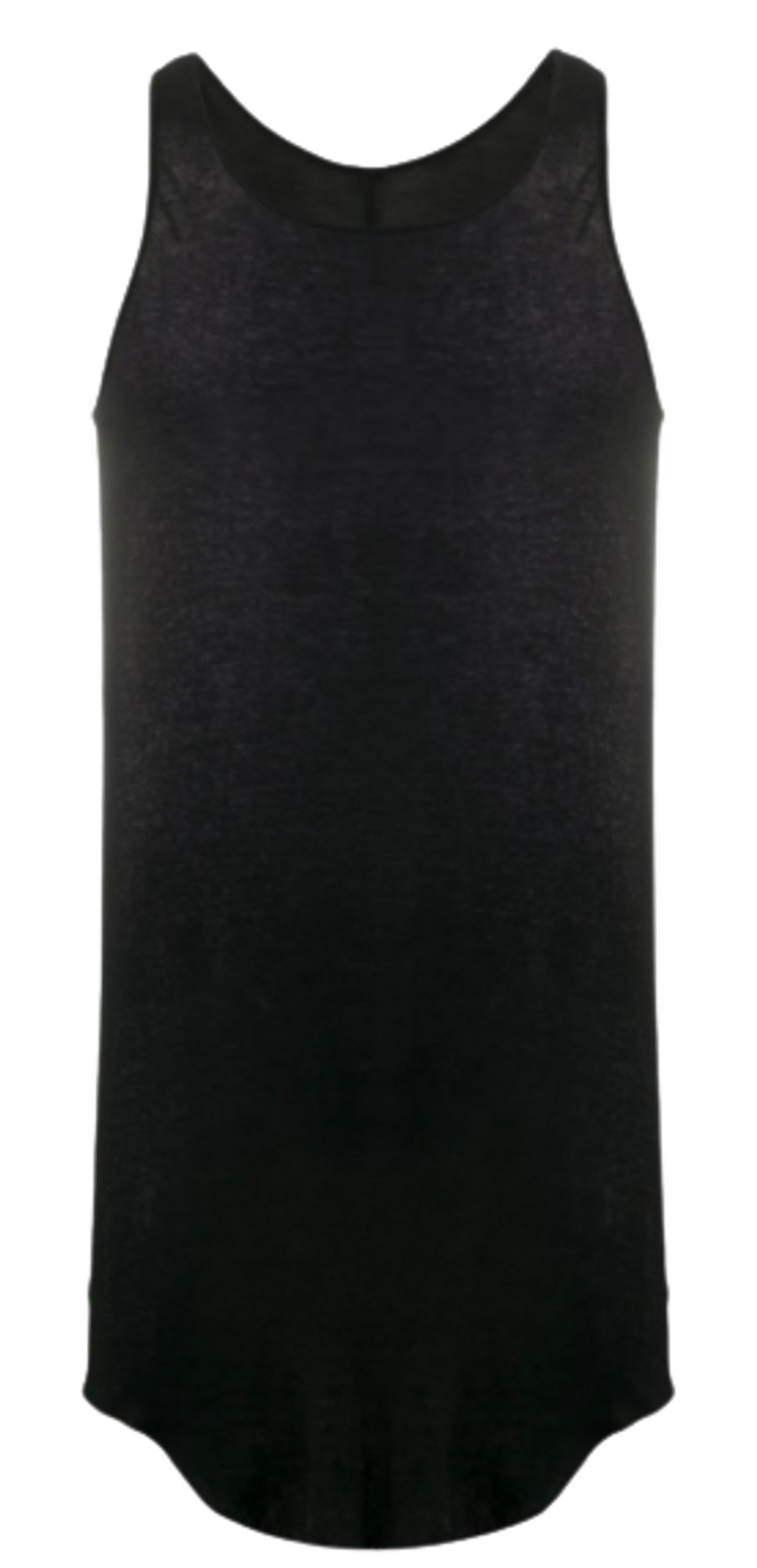Rick Owens Performa Ribbed Knit Tank Black Jersey