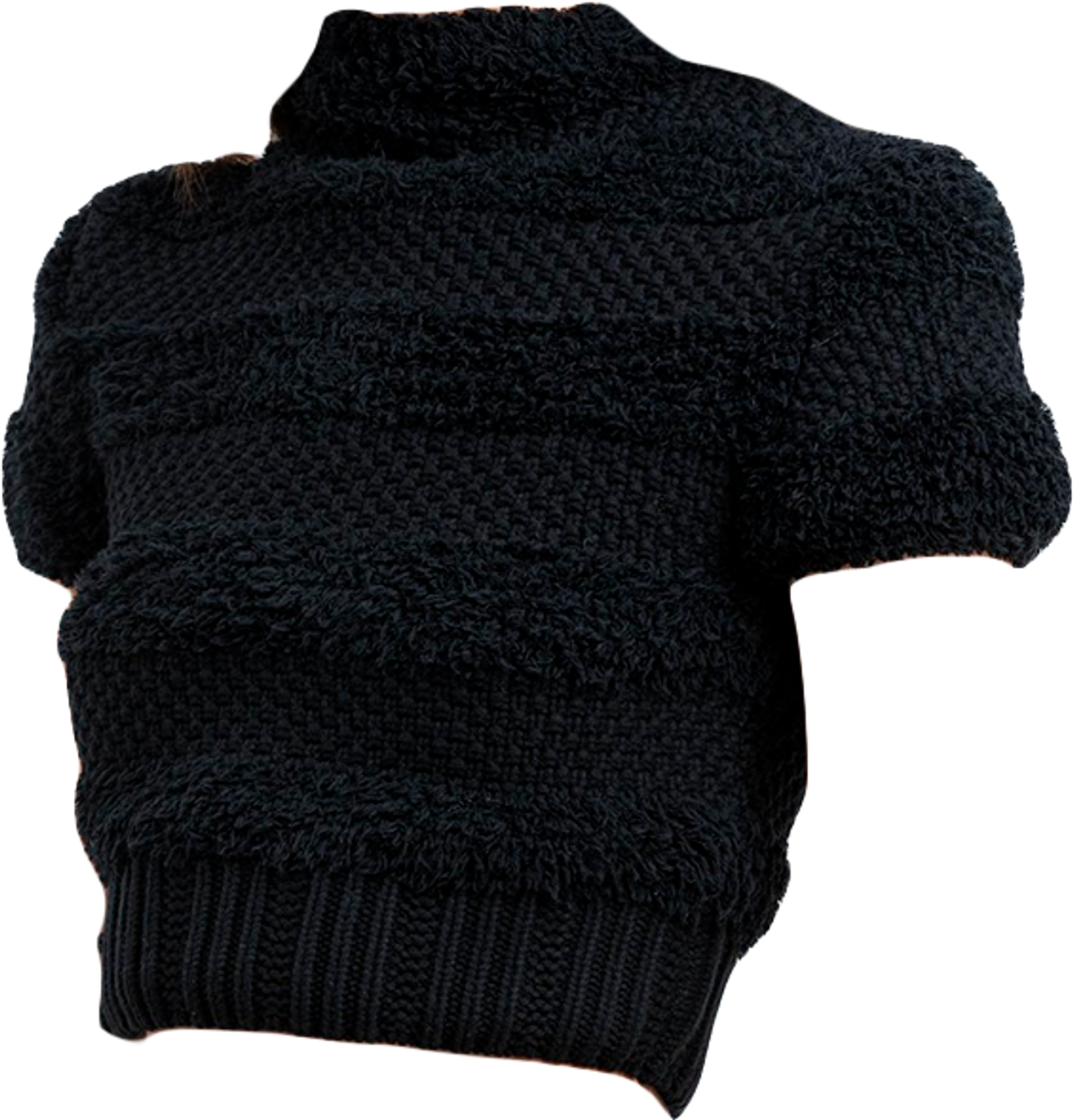 Danielle Guizio Black Boucle Top