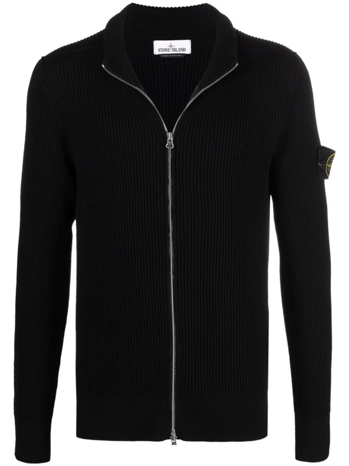Stone Island Compass Badge Zipped Cardigan