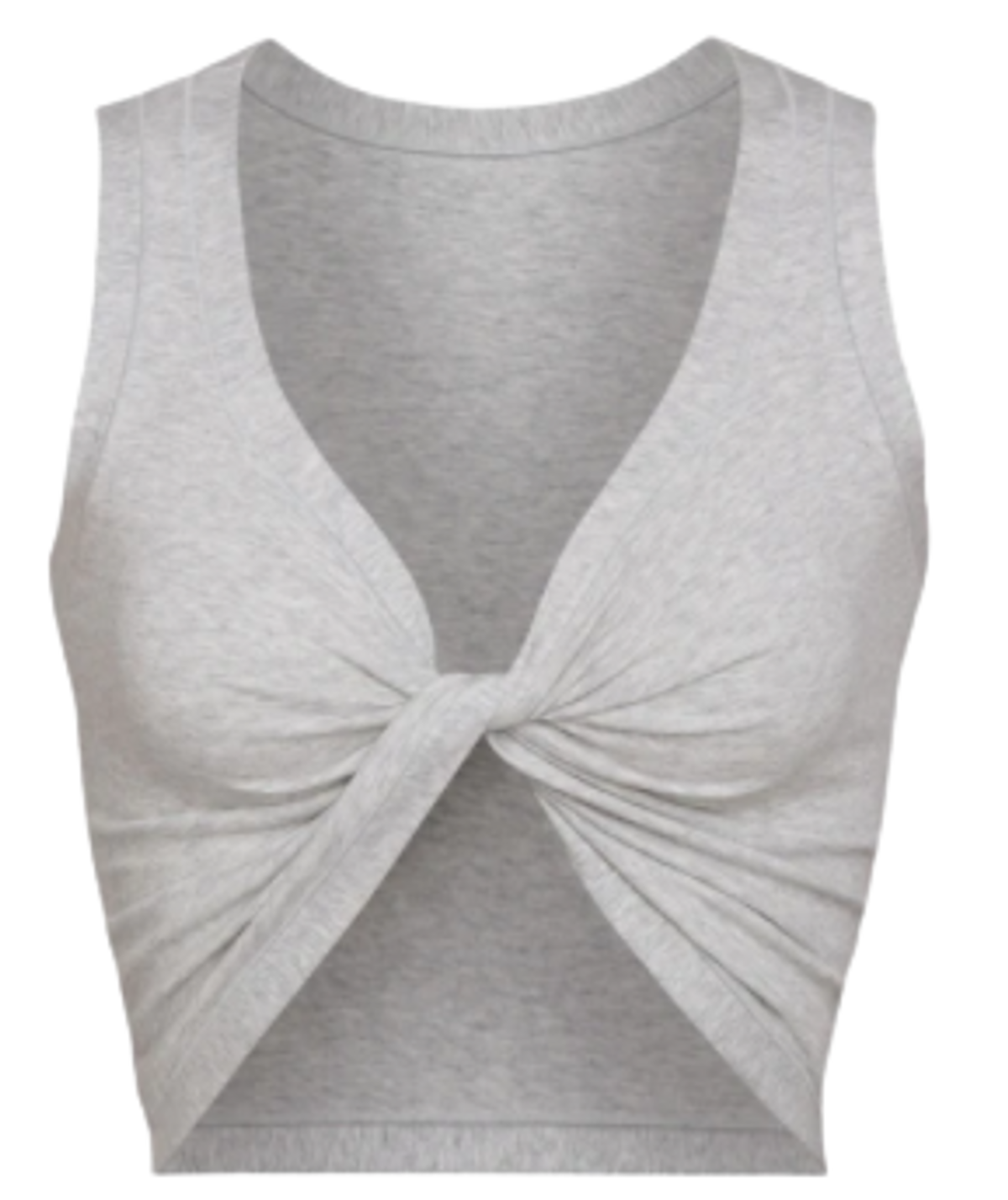 Skims Twist Light Heather Grey Tank