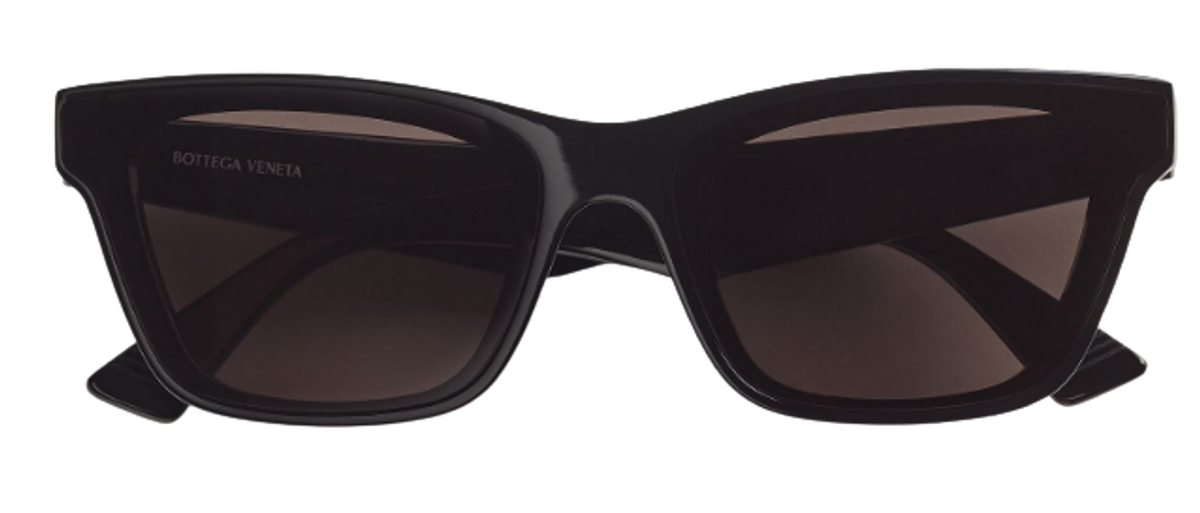 Bottega Veneta Matt Black Grey Blue Sunglasses