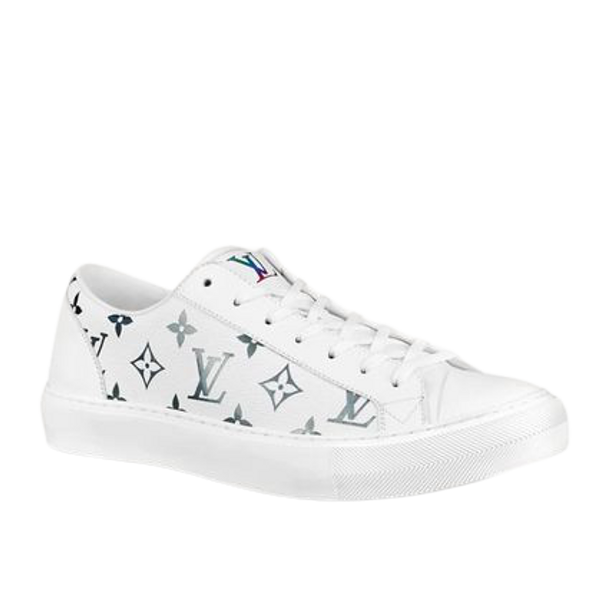 Louis Vuitton Monogram Leather Logo Sneakers