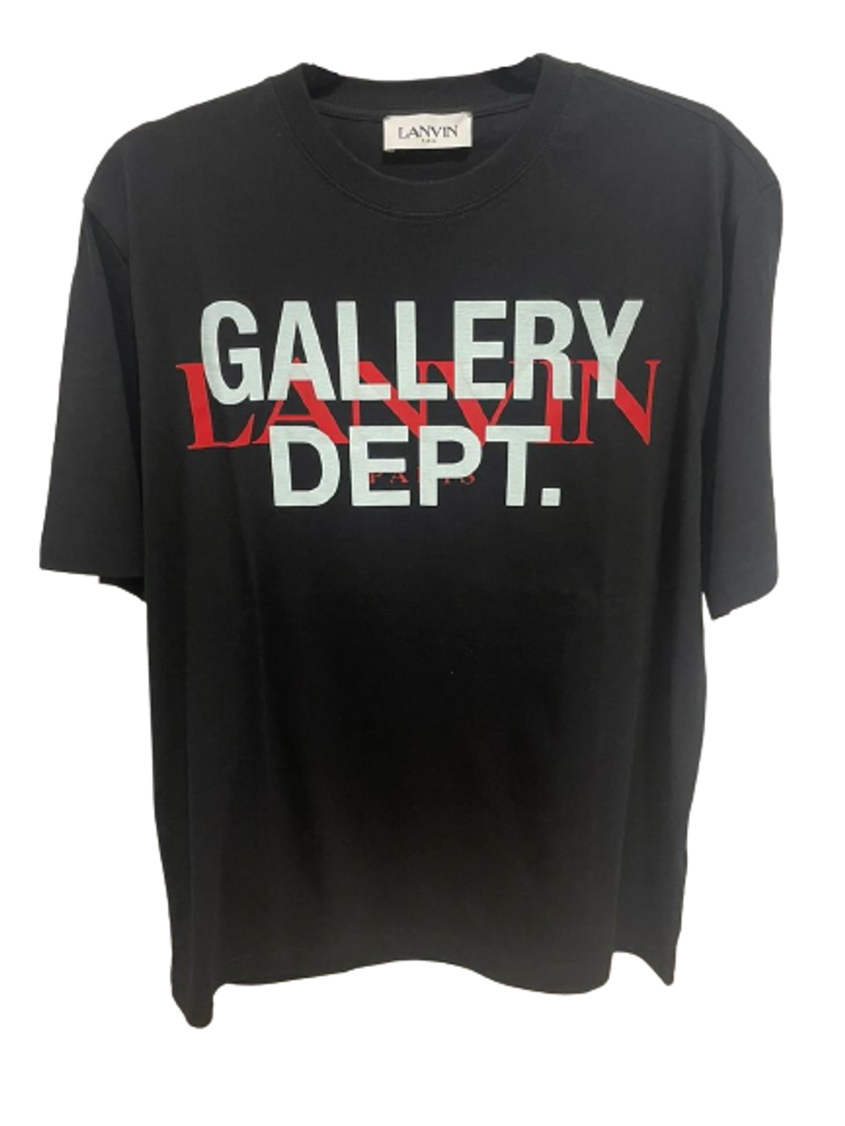 Lanvin × Gallery Dept. Logo Black T-Shirt | WHAT'S ON THE STAR?
