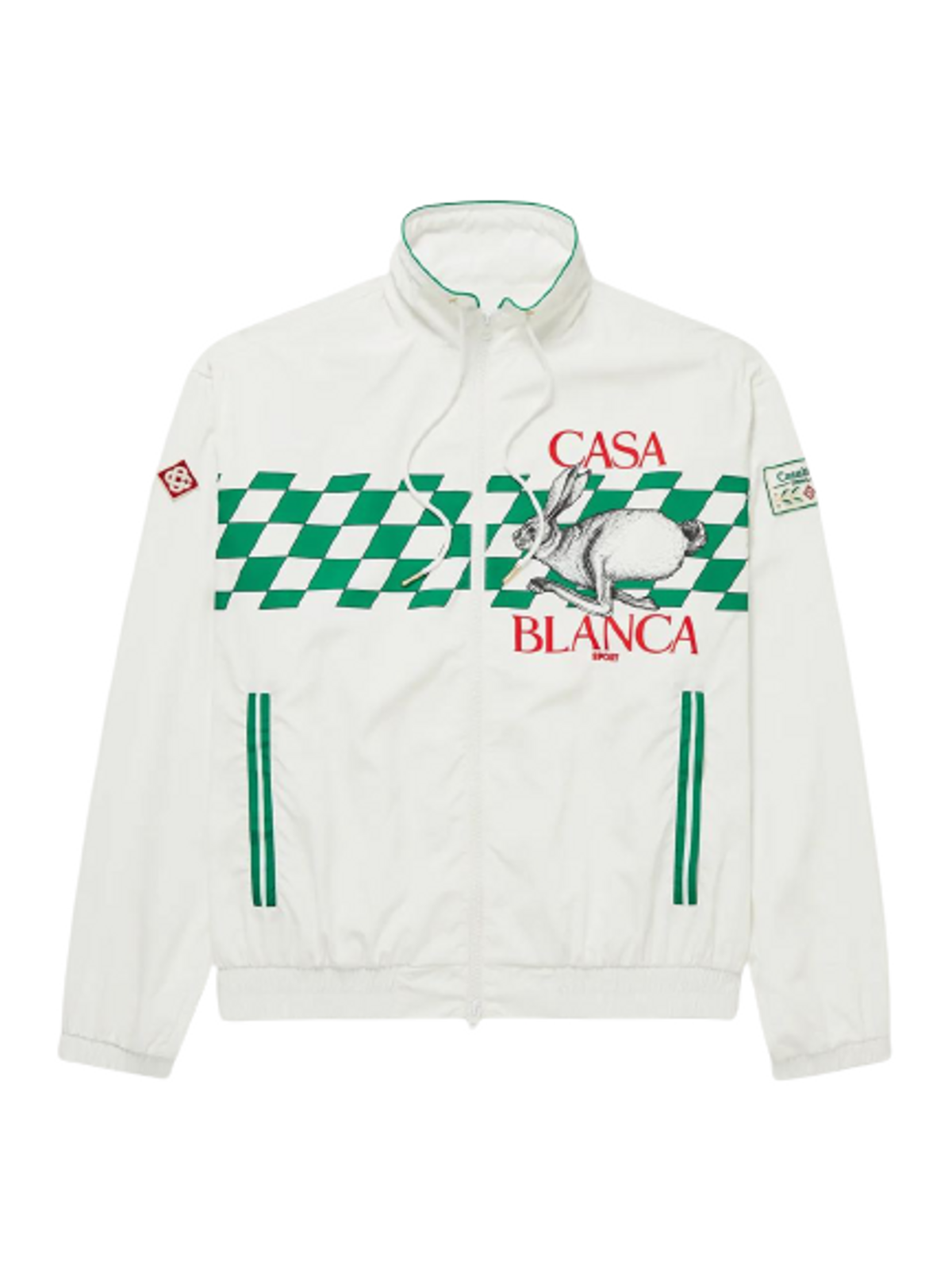 Casablanca Logo-Appliqued Printed Shell Track Jacket