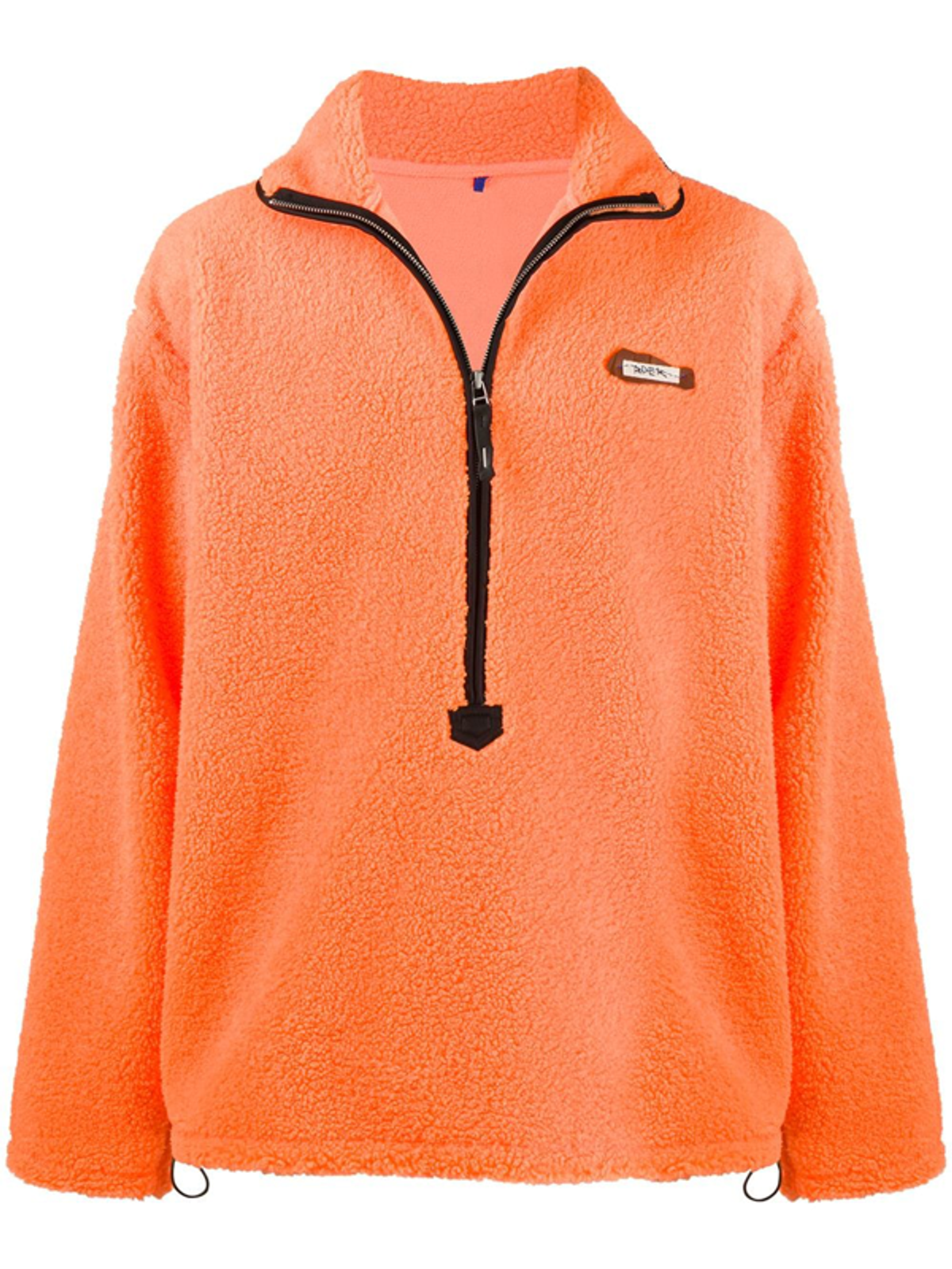 Ader Error Sherpa Fleece Neon Orange Sweatshirt