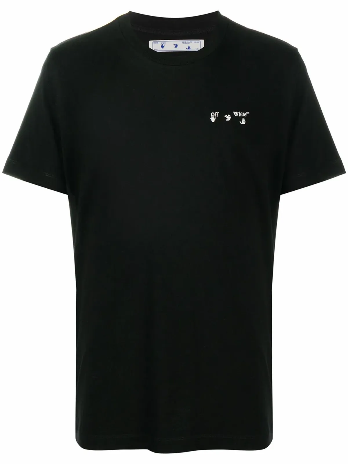Off-White Black Logo Cotton T-Shirt