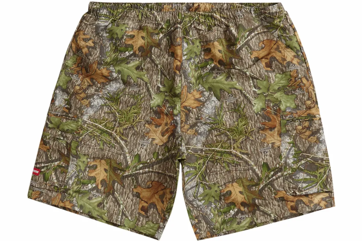 Supreme Cargo Mossy Oak Camo Water Shorts