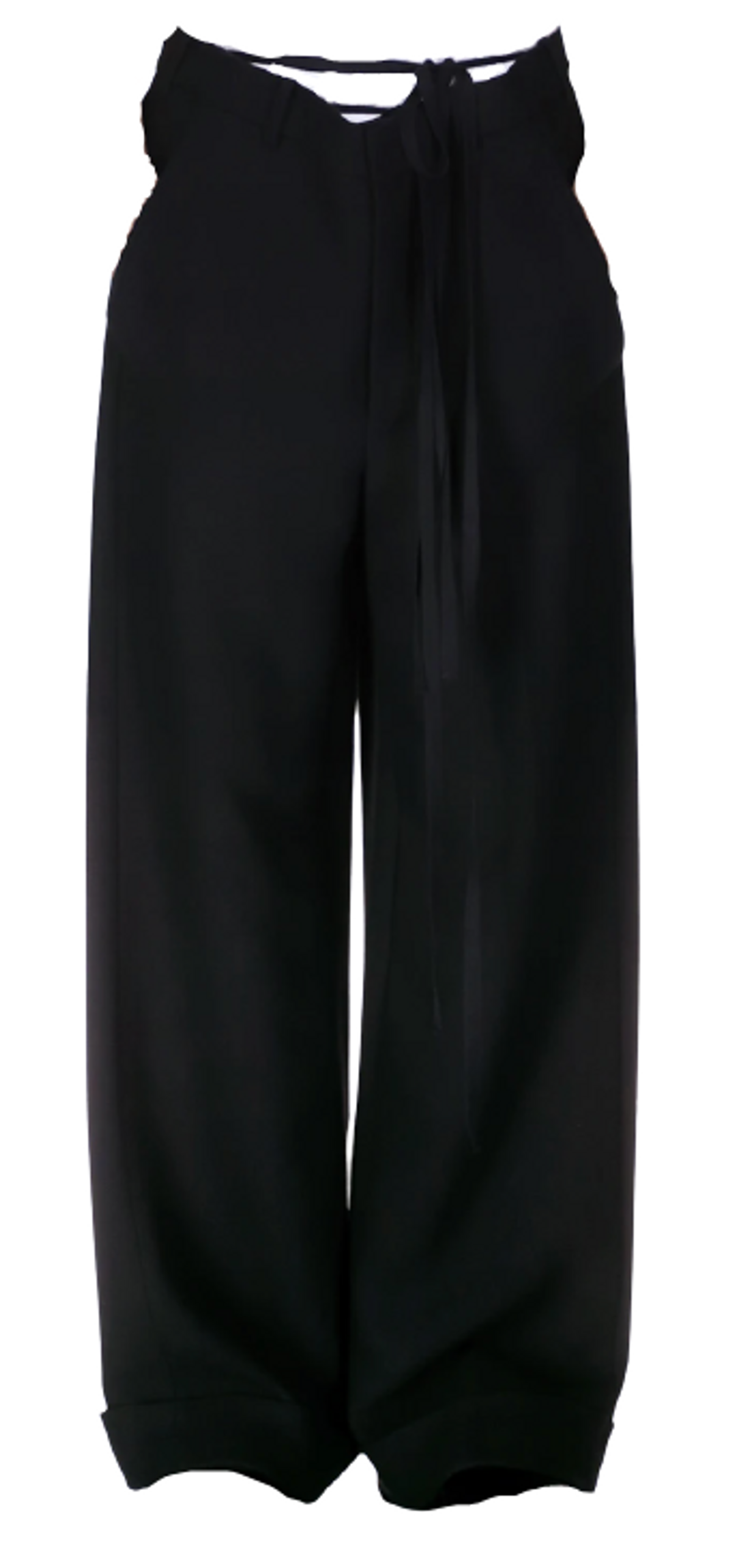 Ann Demeulemeester Bonne Slouchy Black Trousers