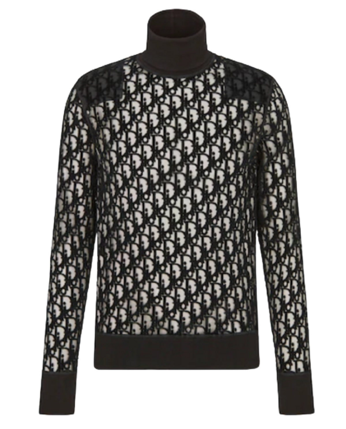 Dior Black Technical Cotton Jersey Oblique T-Shirt