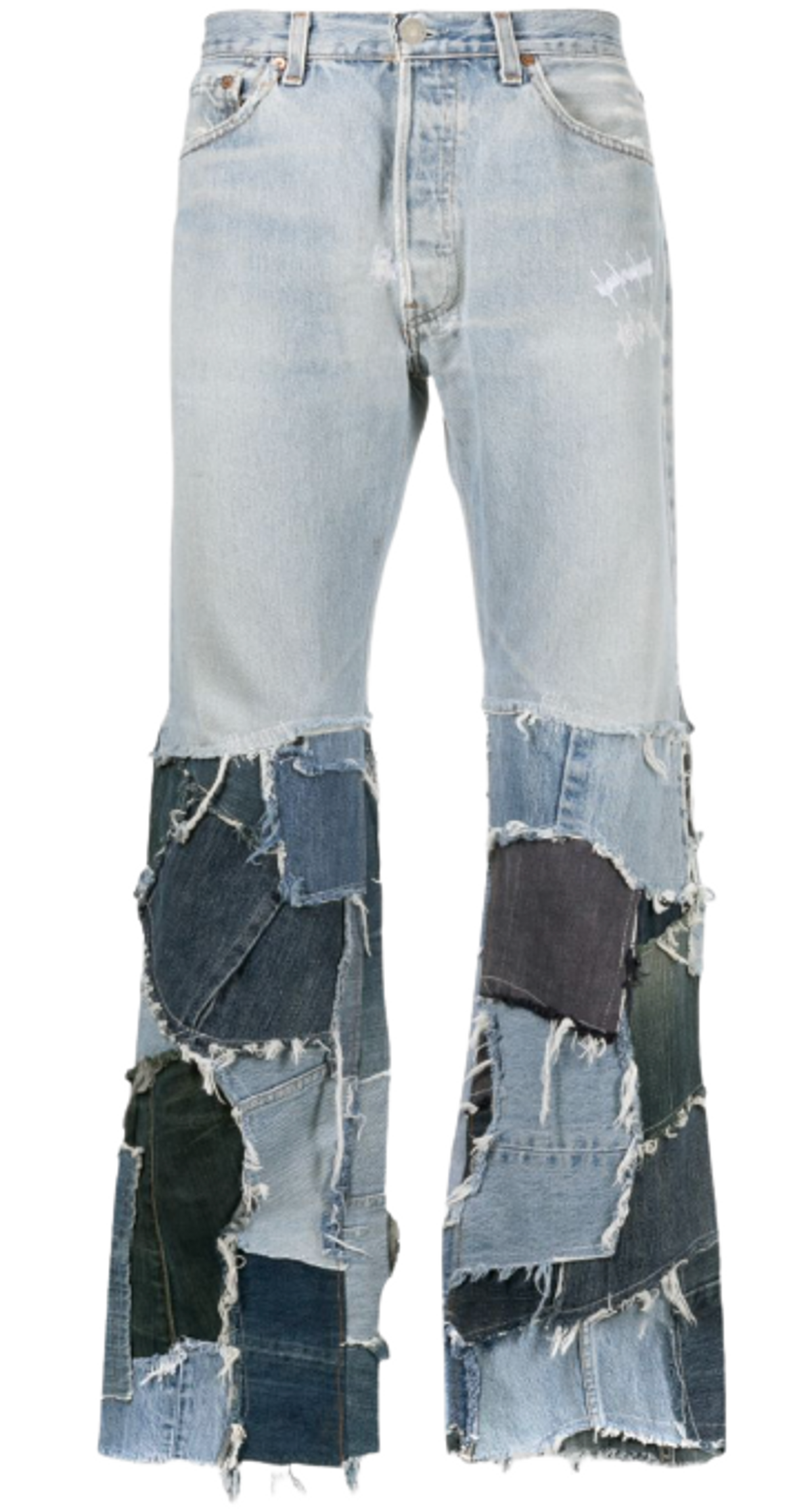 Gallery Dept. Jesse Patchwork Flared Blue Jeans