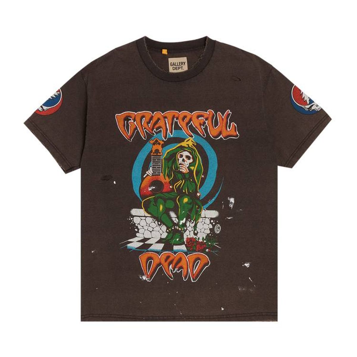 Gallery Dept. × Grateful Dead Logo Black T-Shirt