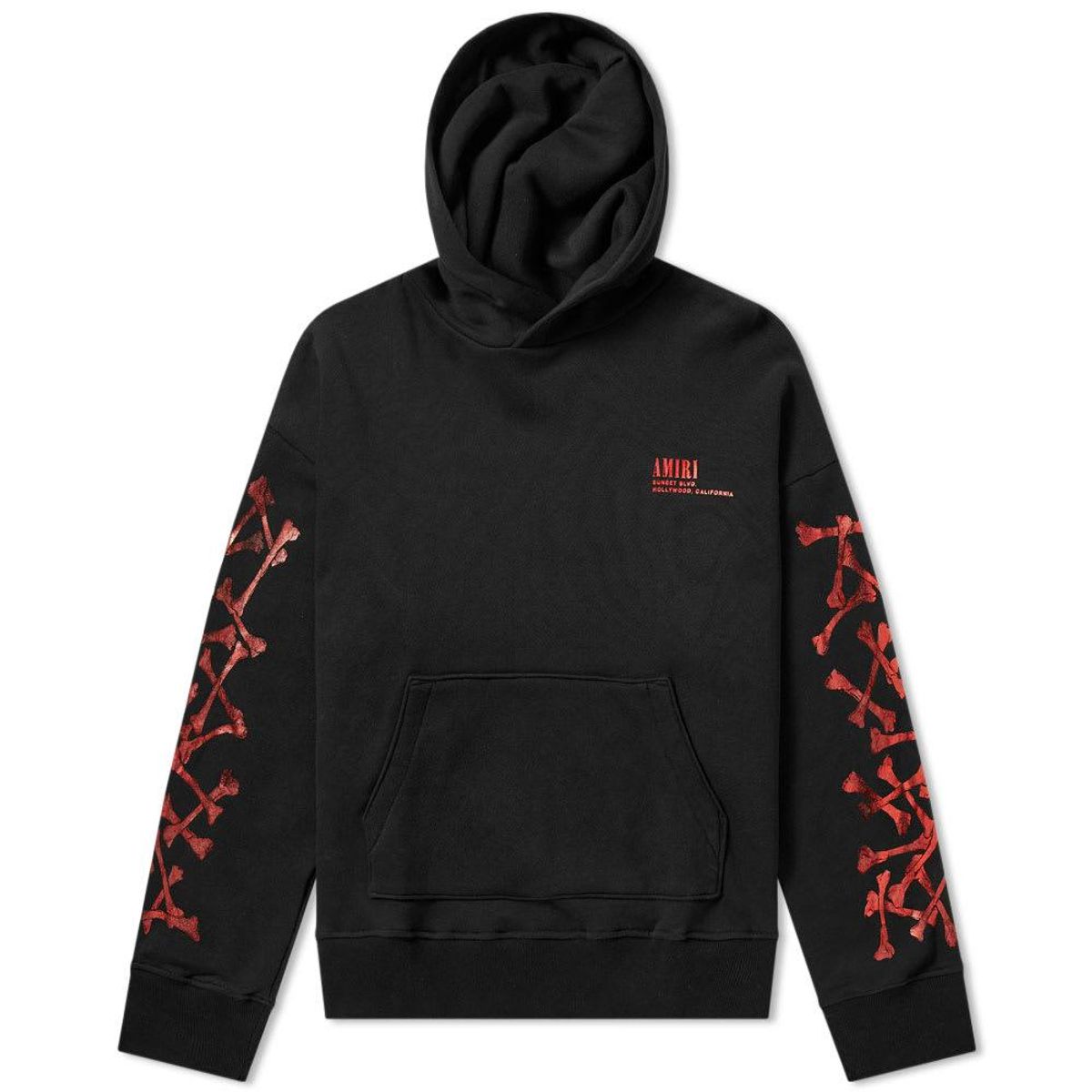 関税込【Amiri】Red Bones Hoodie Red Bones Stacked Hoodie by AMIRI on Sale