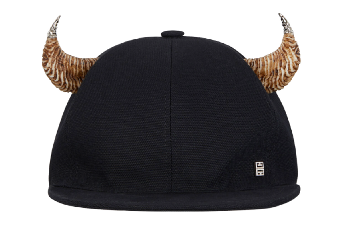 Givenchy Horns Canvas Black Cap