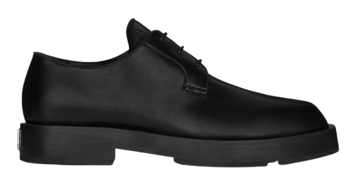 Givenchy Leather Squared Black Derbies