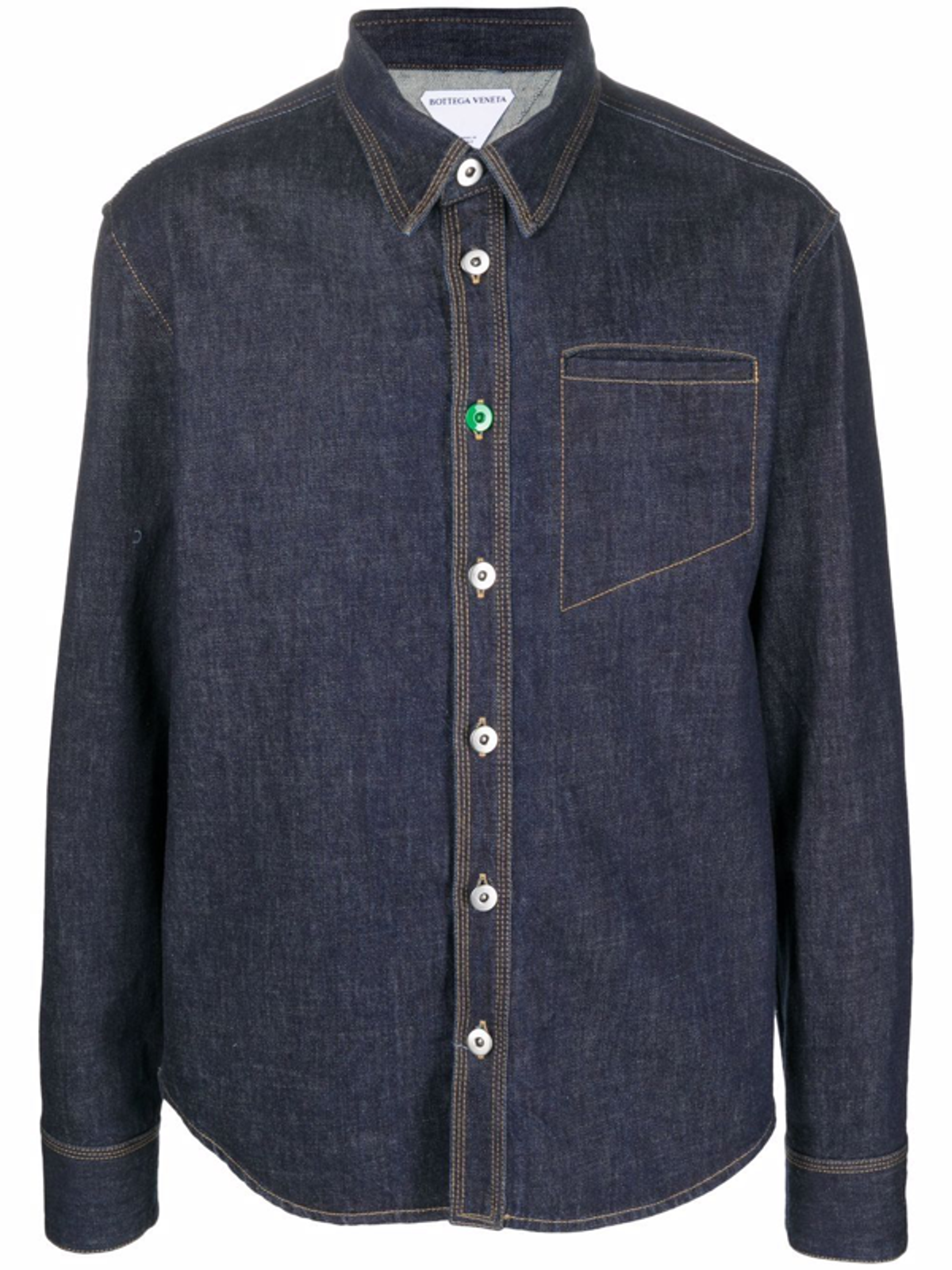 Bottega Veneta Straight-point Collar Denim Shirt