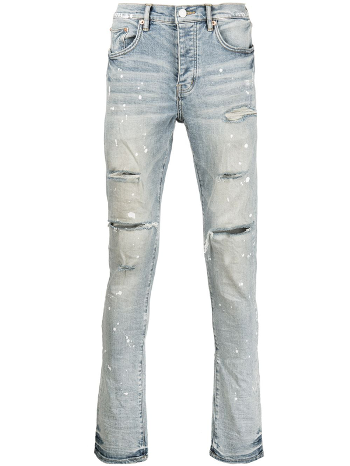 Purple Brand P001 Paint Splatter Slim Fit Jeans