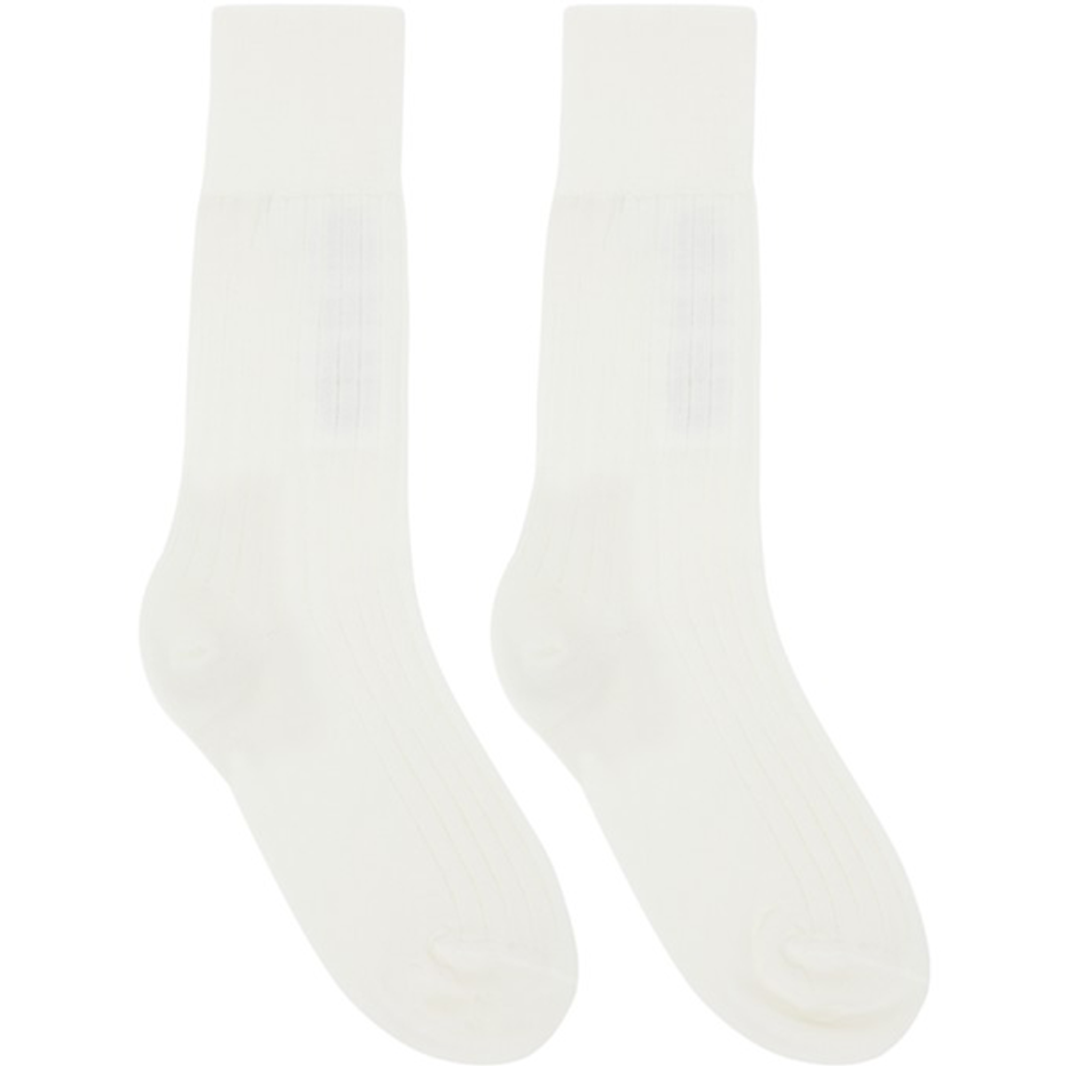 Bottega Veneta White Cashmere Socks