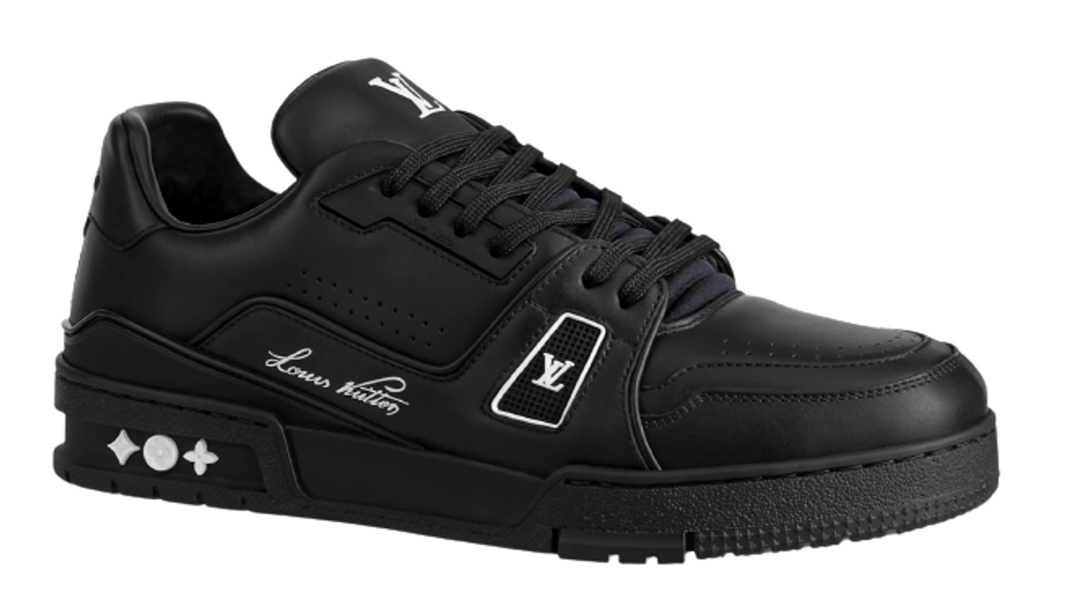 Louis Vuitton Lv Black Trainer Sneakers