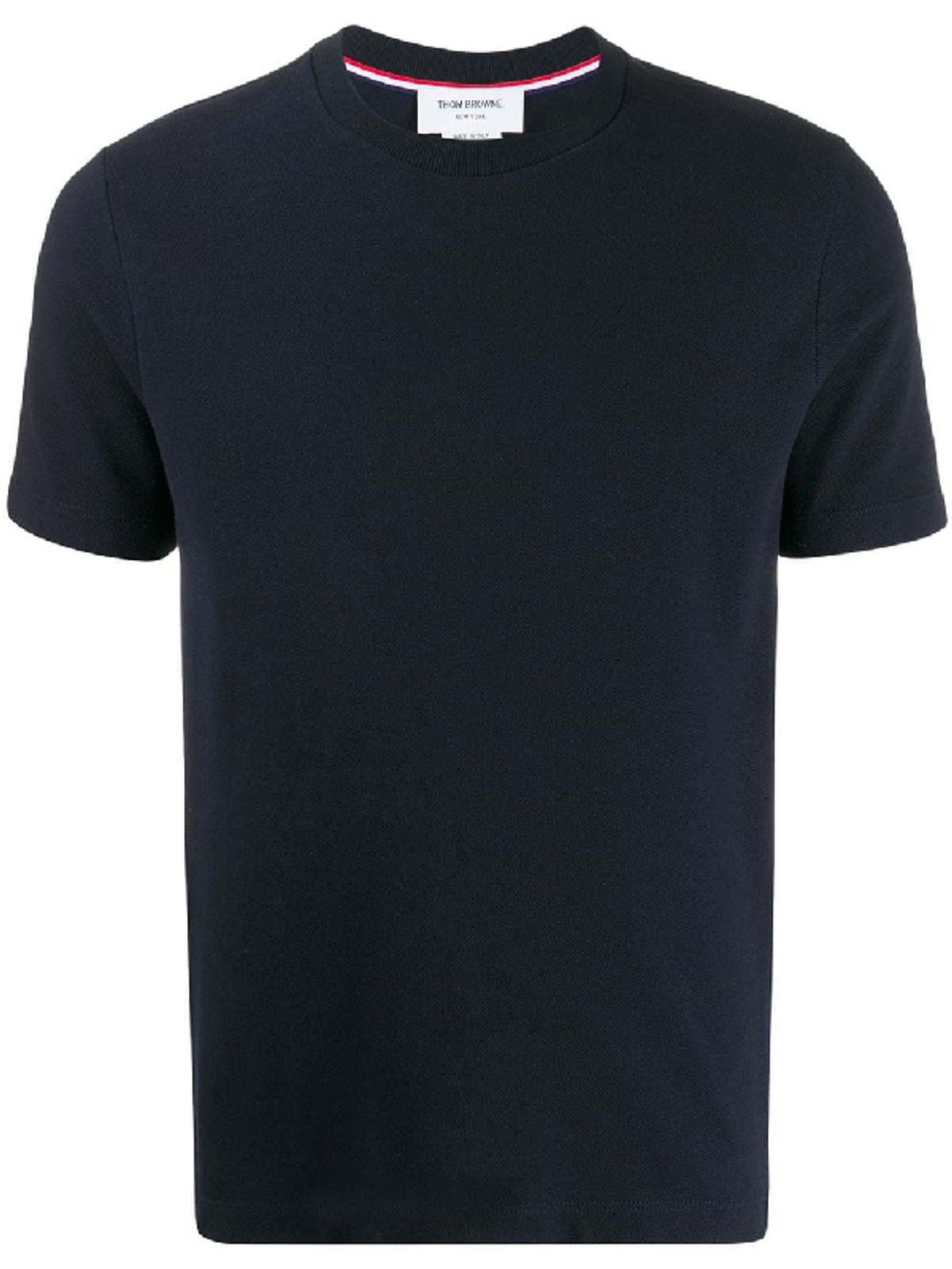 Thom Browne Navy Interlocking Stripe T-Shirt