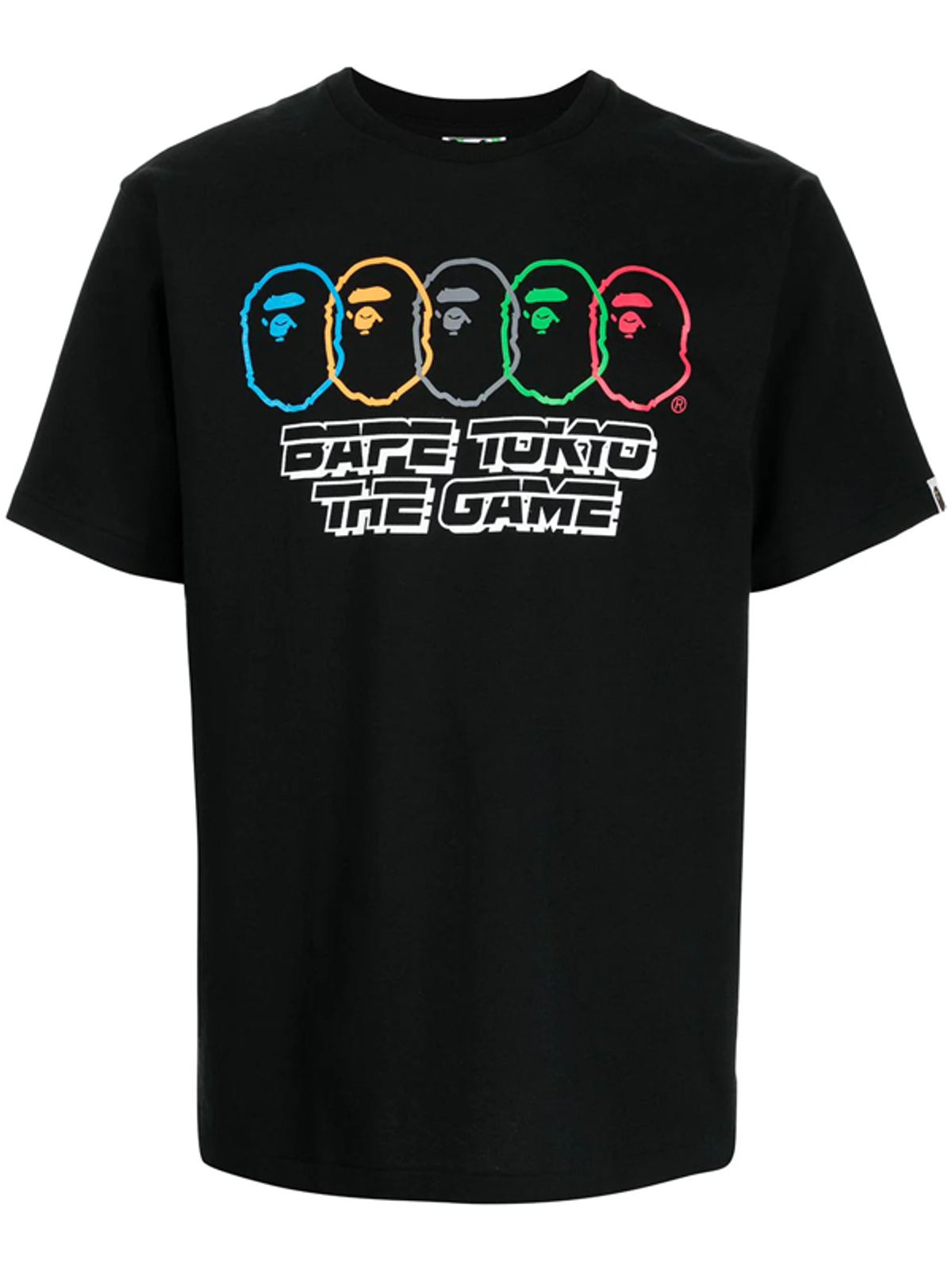 Bape Logo-Print Cotton Black T-Shirt