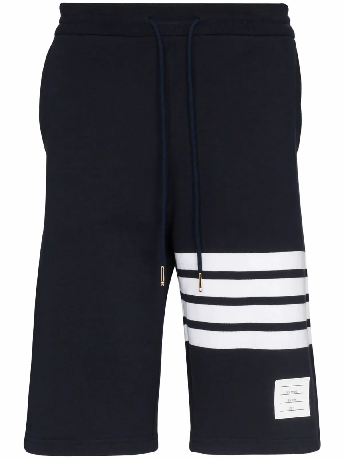 Thom Browne Navy Classic 4 Bar Lounge Blue Shorts