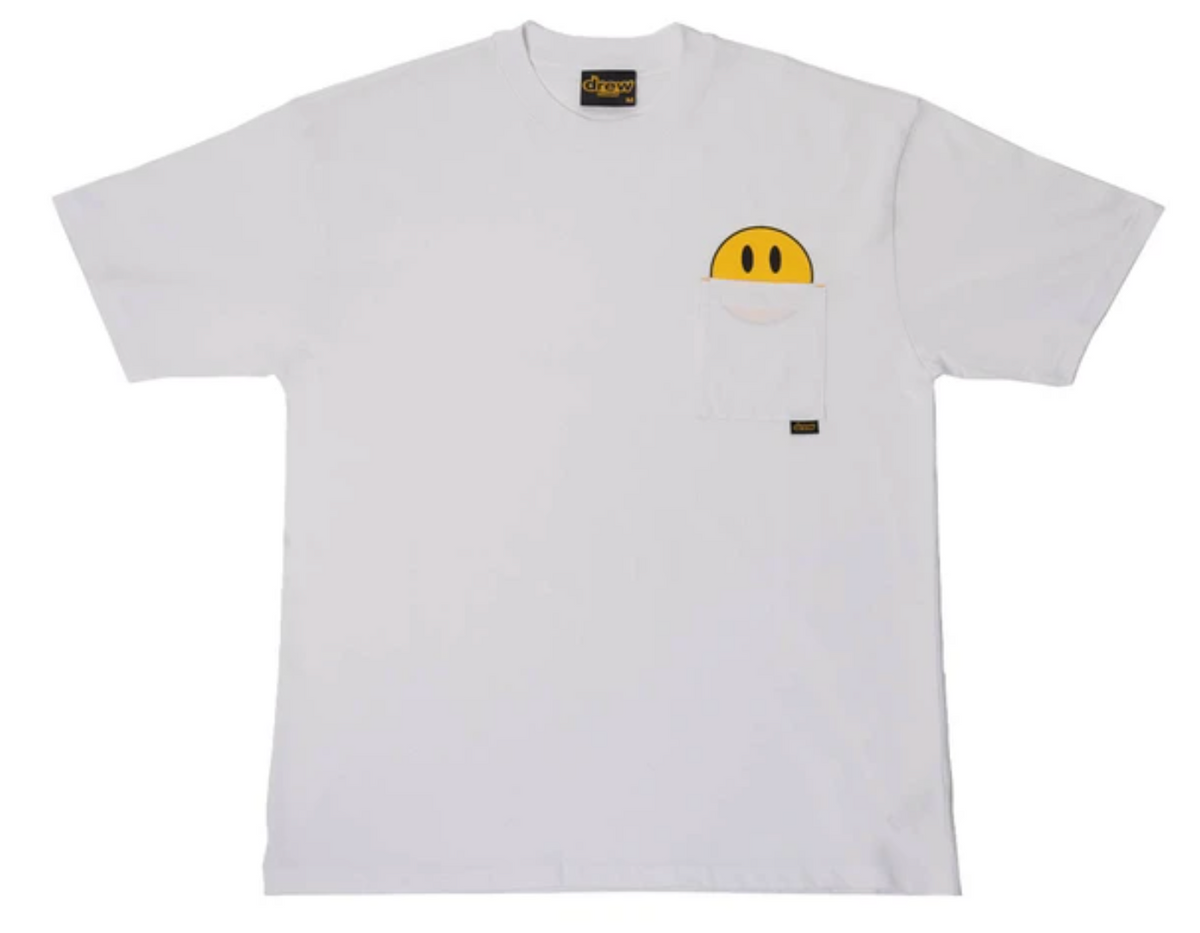 Drew House Mini Mascot Pocket White T-Shirt