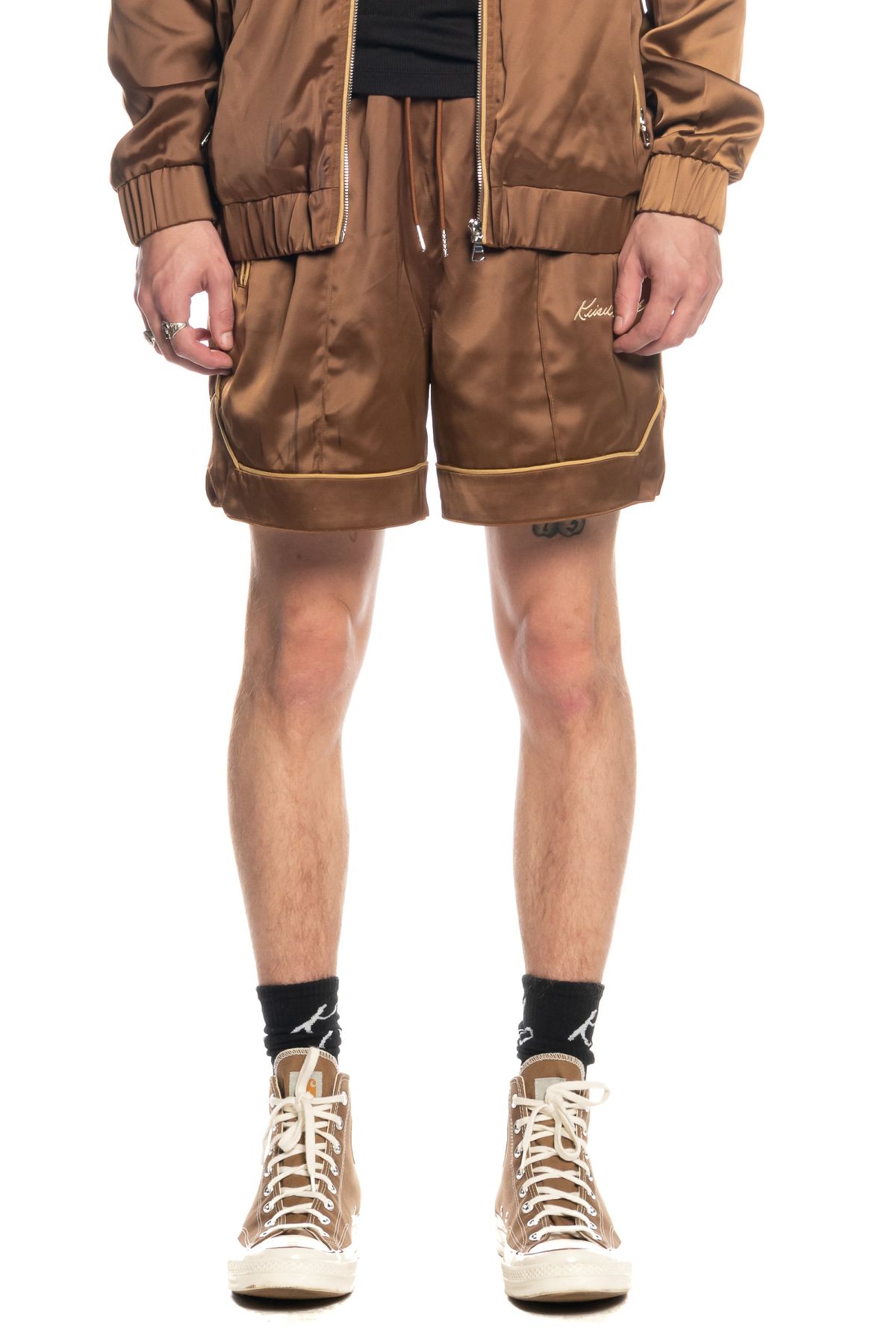 Keiser Clark Cedar Brown Track Shorts