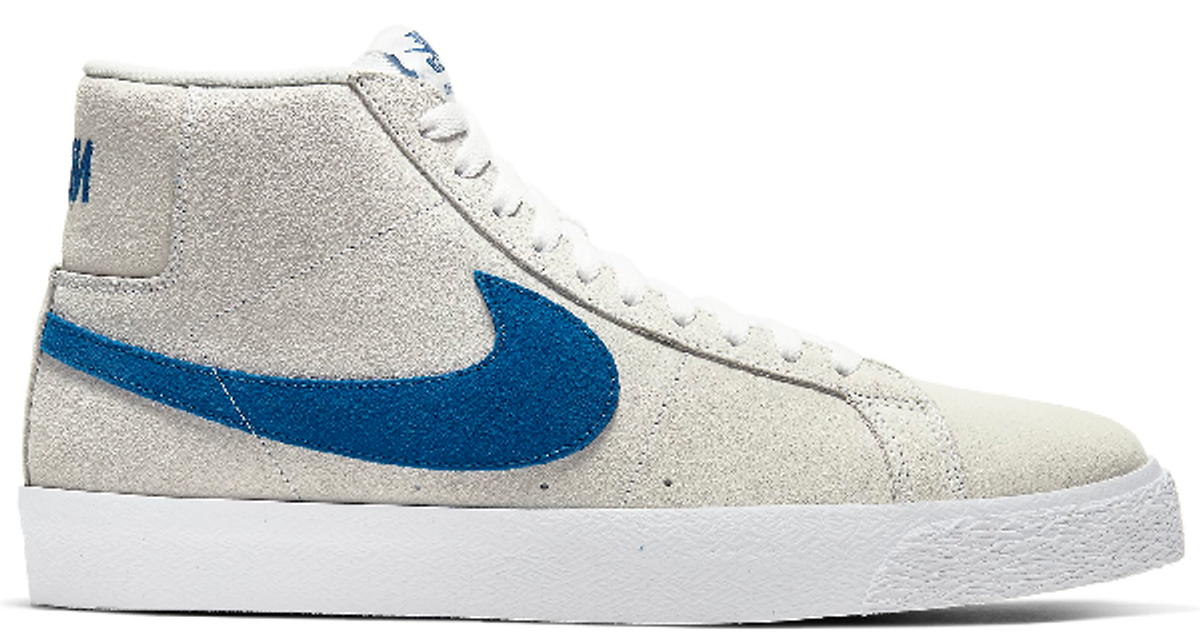 Nike Sb Zoom Blazer Mid White Cerulean Sneakers