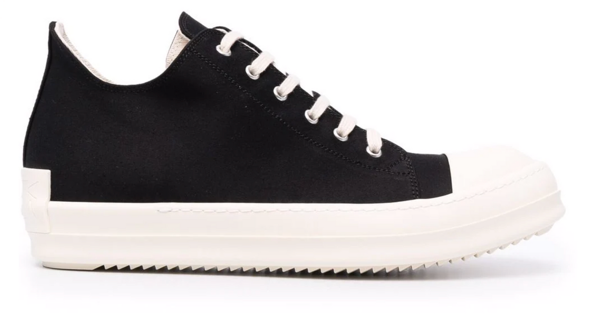 Rick Owens Low-Top Canvas Sneakers
