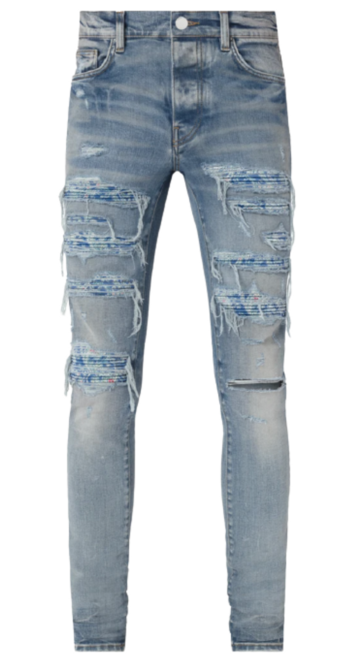 Amiri Pj Thrasher Clay Indigo Skinny Jeans