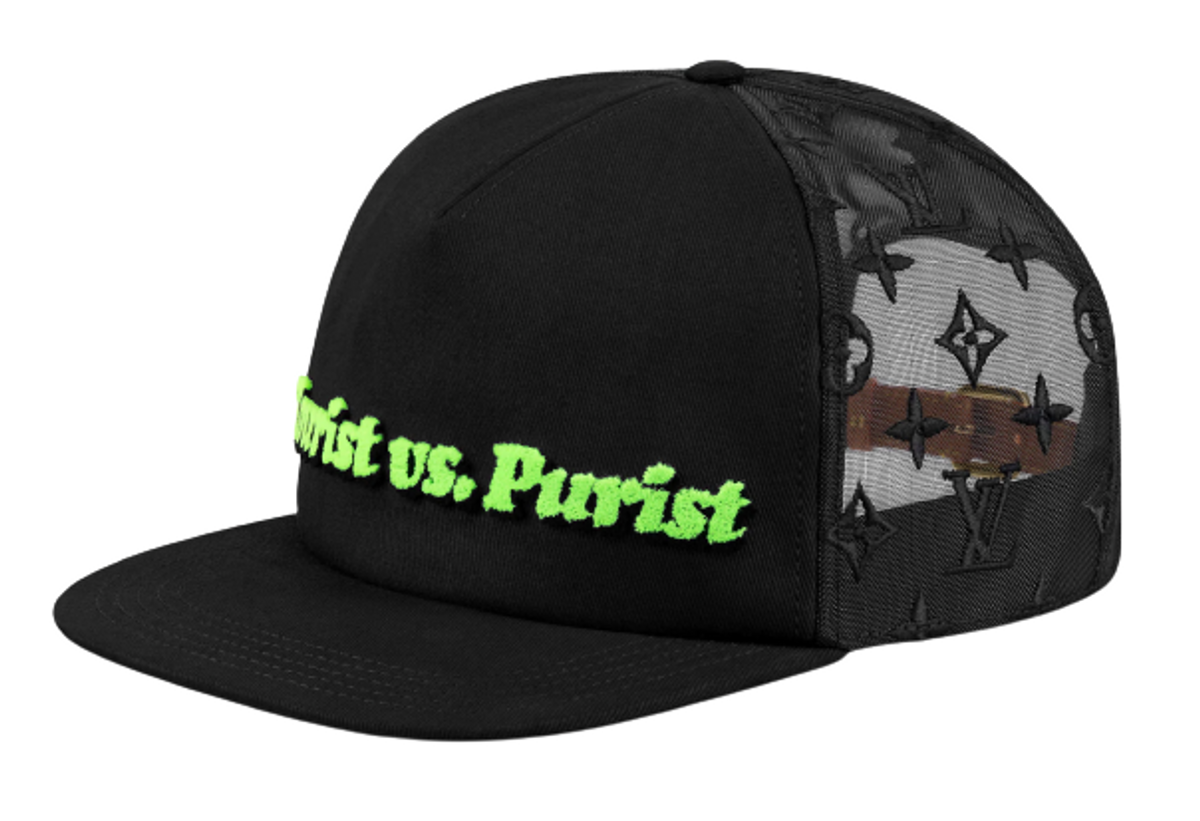 Louis Vuitton Monogram Embroidered Mesh Black Cap